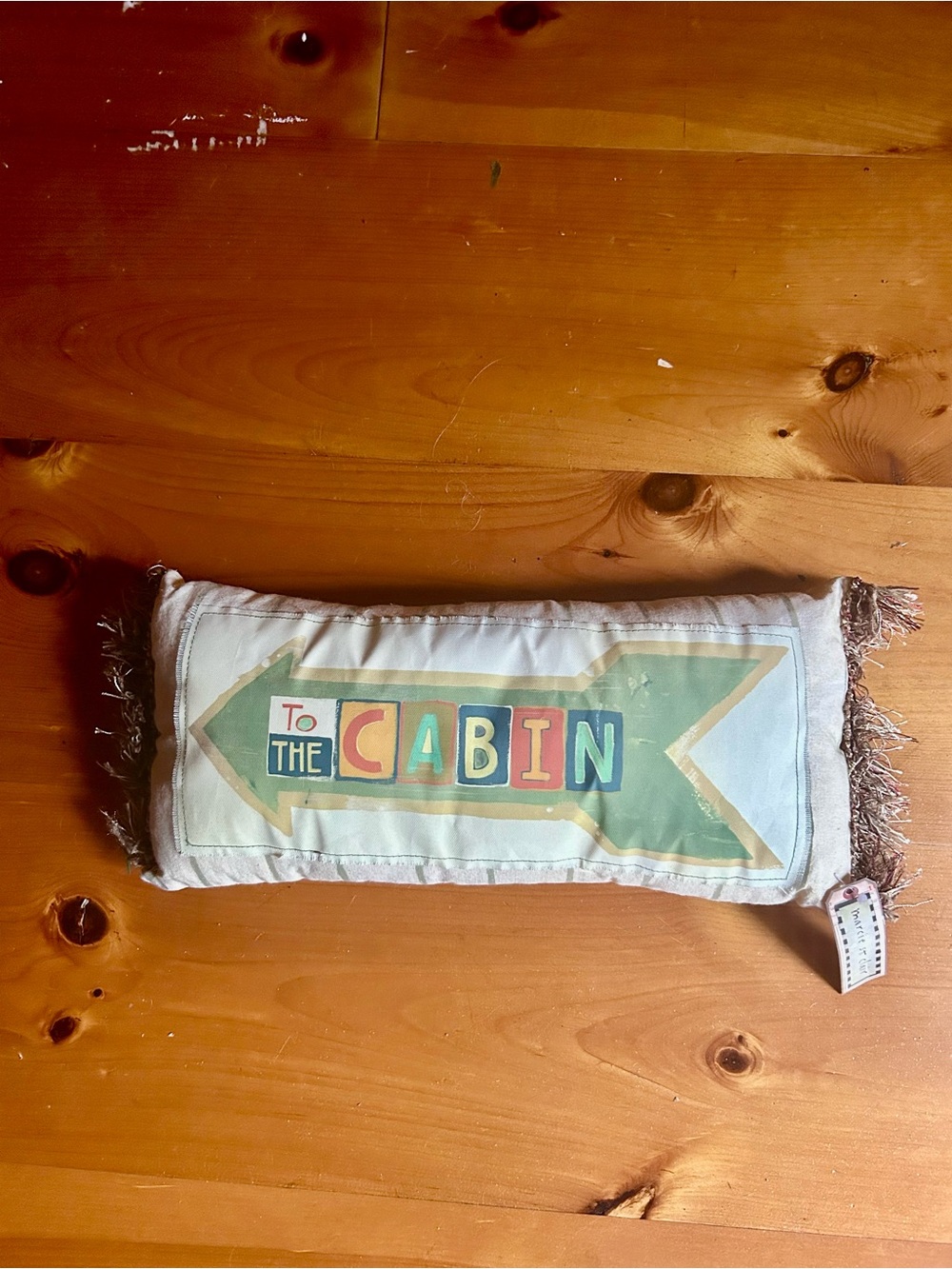" To The Cabin " Decorative Accent Pillow